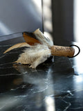 Eco-friendly, all-natural feather, cork cat teaser attachment
