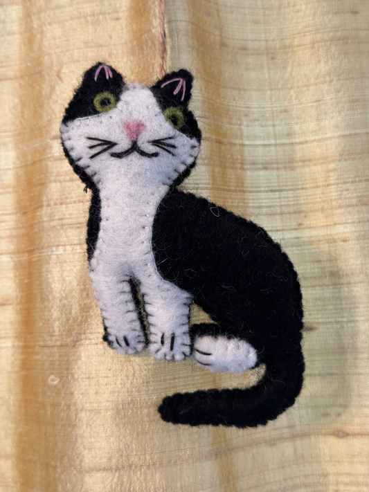 Hand Felted Cat Ornaments