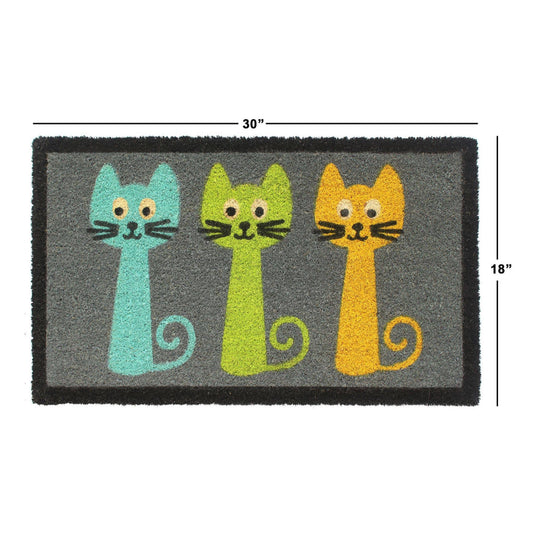 Housewarming Doormat, Cheerful doormat, Spring Doormat, Summer doormat, Cat lover doormat, colorful doormat, cat mom gift, cat lover gift, Mother's Day gift